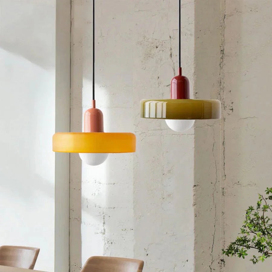 NordicLuxe - Lampadario a sospensione in vetro nordico – lampada design da parete di Luximode