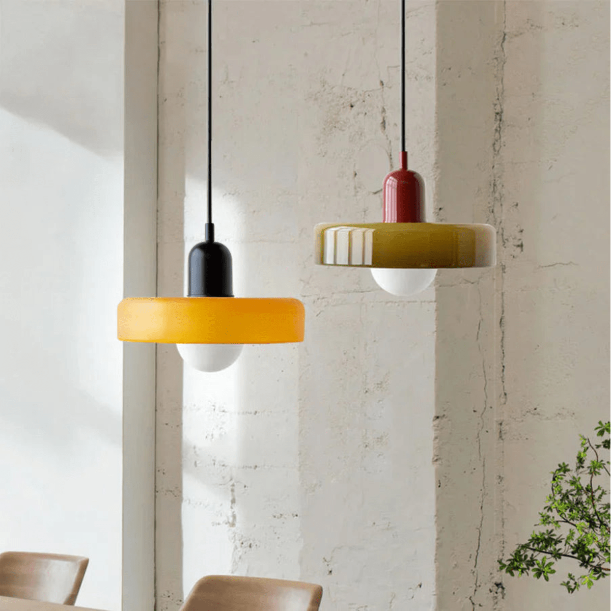 NordicLuxe - Lampadario a sospensione in vetro nordico – lampada design da parete di Luximode