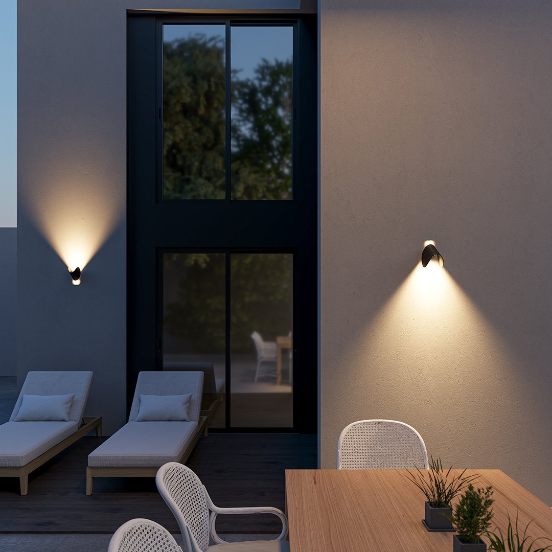 TwistBeam - Nowoczesna lampa ścienna z regulowanym kierunkiem światła
