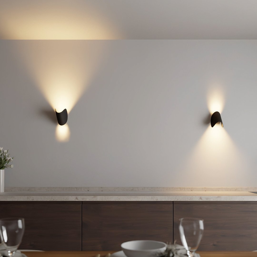 TwistBeam - Nowoczesna lampa ścienna z regulowanym kierunkiem światła